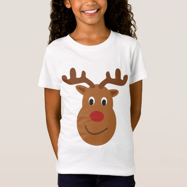 Reindeer Christmas T-shirt (Devant)