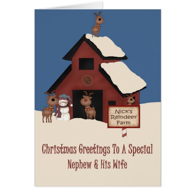 Reindeer Farm Nephew & Femme Noël (Devant)