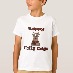 Reindeer Holly Days Tshirts et cadeaux