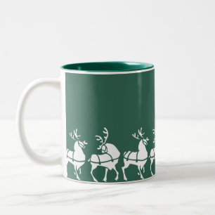 Reindeer Mug Coffee Cup Festive Cadeaux de Noël