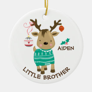 Reindeer Petit Frère Ornement de Noël
