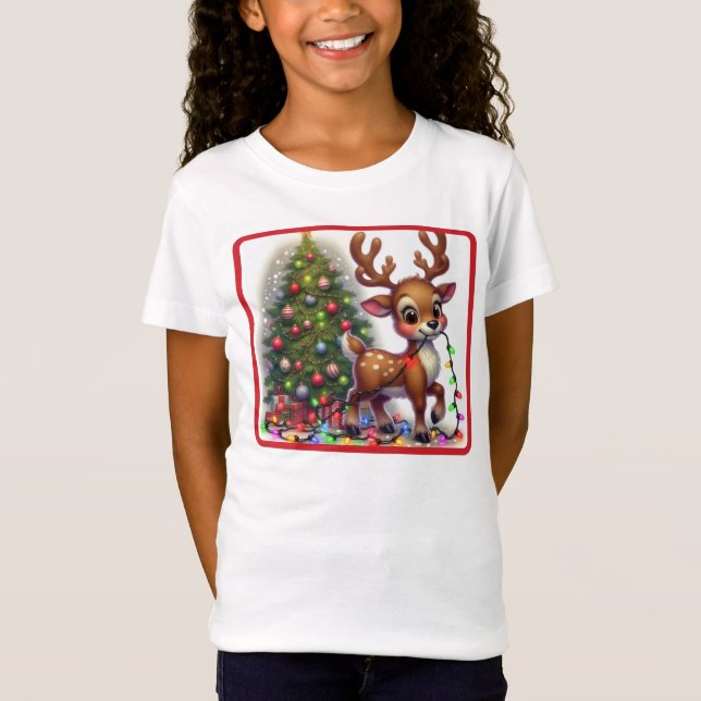 Reindeer Play - T-shirt (Devant)