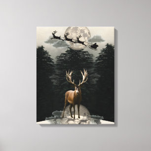 Reinder de Noël et toile de fond