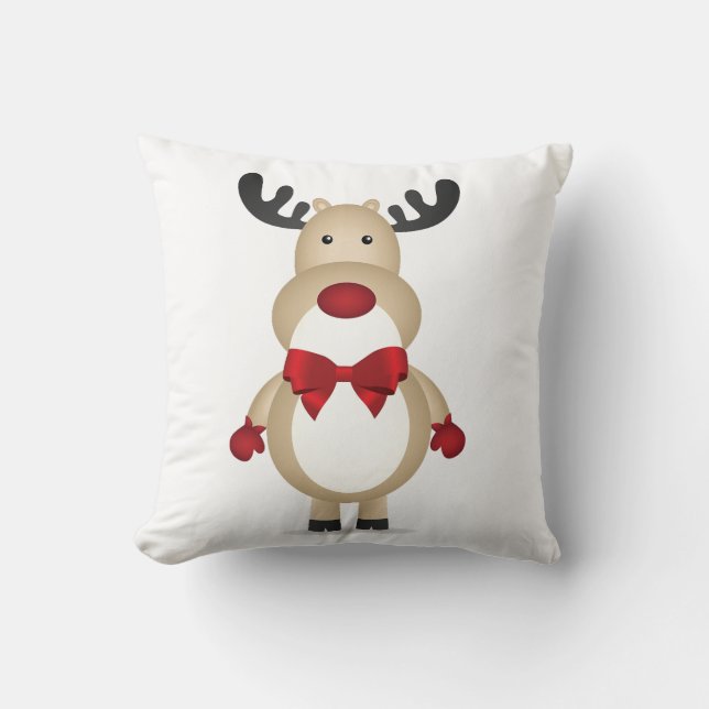 Reinder portant un Coussin de Cravate de Bow rouge (Recto)