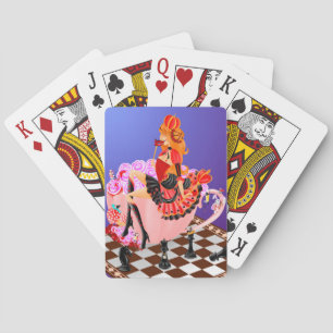 Reine dans une tasse à thé  Cartes à jouer