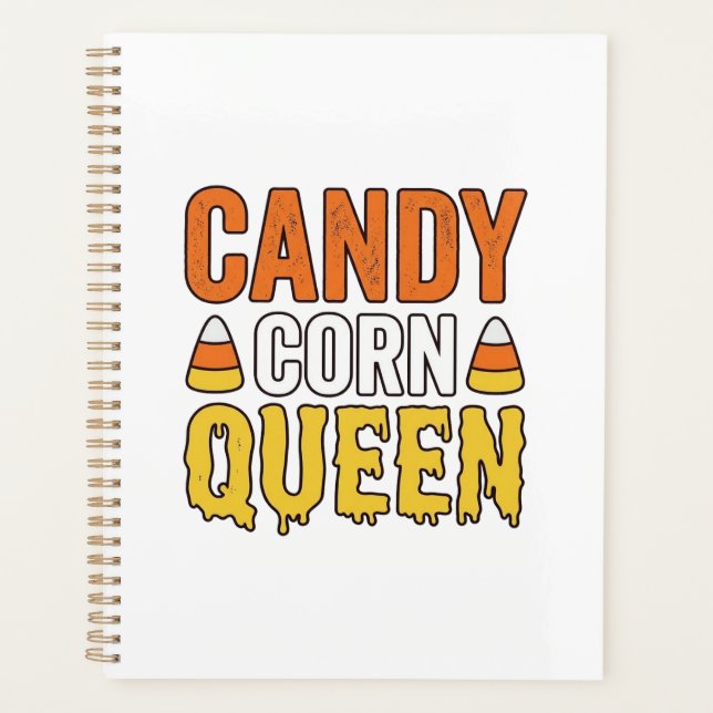 Reine de Candy Corn Design de T-Shirt Halloween Vi (Devant)
