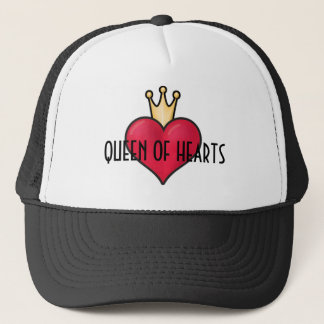 REINE de casquette de camionneur de COEURS