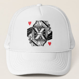 Reine de casquette de coeurs