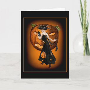 Reine de citrouille - carte (personnaliser)