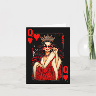 Reine de cœur carte à jouer amour tenue de la Sain
