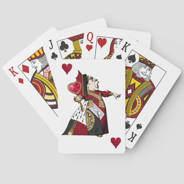 Reine de cœur cartes à jouer (dos)