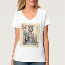 Reine de Diamants : T-Shirt à couronne de cristal