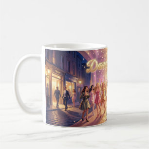 Reine de la danse du mug scintillant du vendredi s