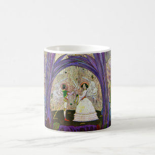 Reine de la tasse d'art de Thumbelina de fleurs