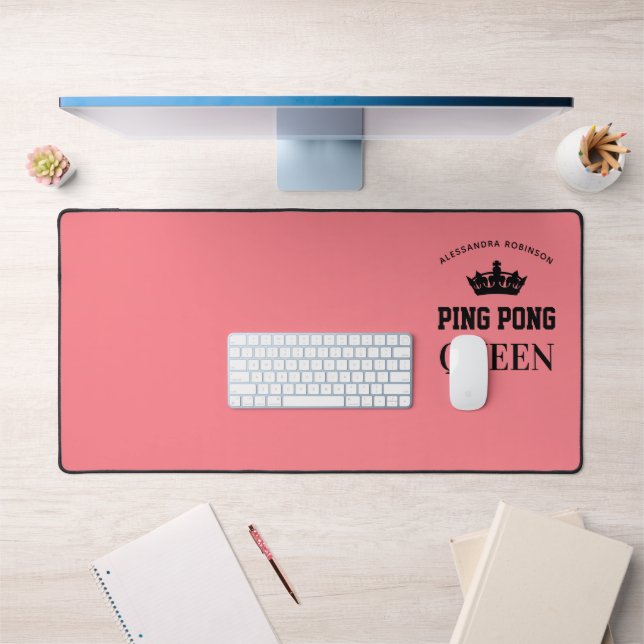 Reine de Ping Pong Nom personnalisé  (Bureau 1)
