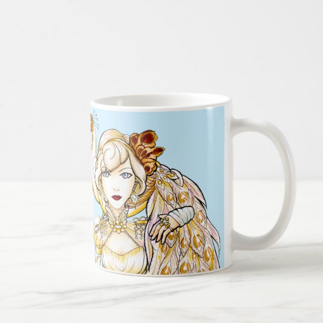 Reine de Steampunk et tasse de paon (Droite)