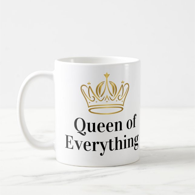 Reine de tout café Mug (Gauche)