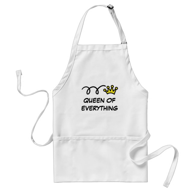 Reine de tout | tablier de cuisson drôle pour femm (Devant)