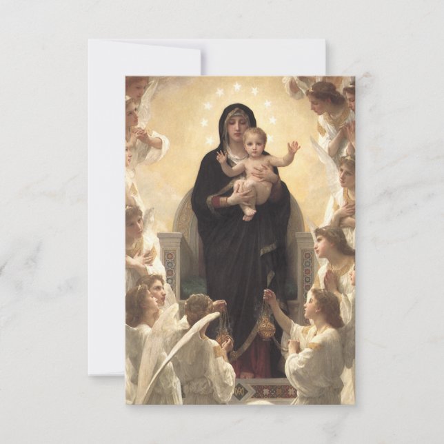 Reine des Anges Regina Angelorum par Bouguereau (Devant)