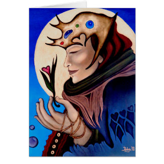 "Reine des coeurs "+ Carte d'art