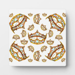 Reine des Coeurs couronne d'or et plaque photo de