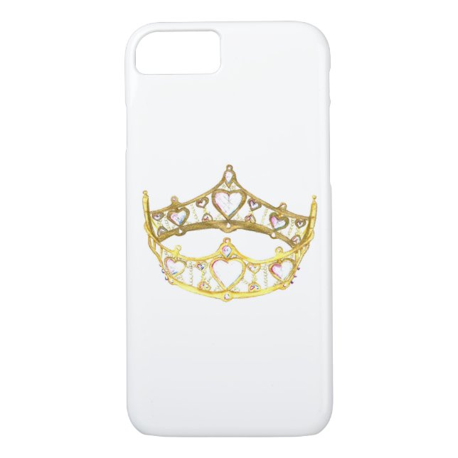 Reine des Coeurs couronne tiara iPhone 7 coque (Dos)
