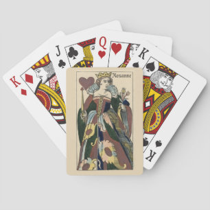Reine des coeurs personnalisent les cartes de jeu