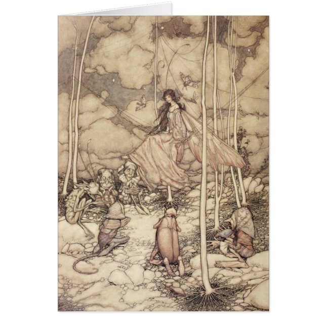 Reine des fées sépia aux créatures (Devant)