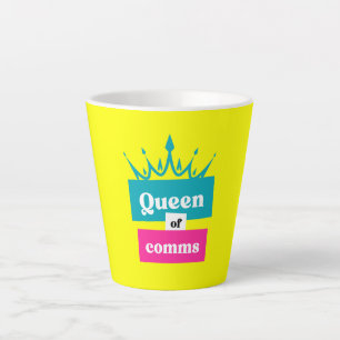 Reine des virgules latte mug