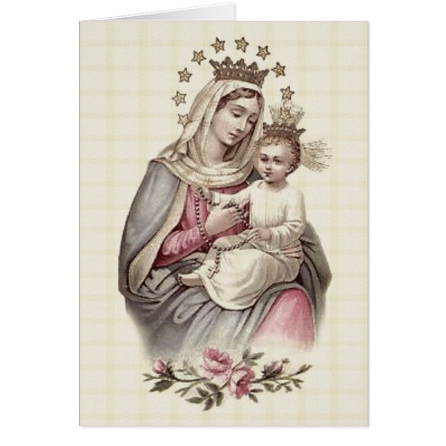 Reine du Ciel Vierge Marie Bébé Jésus (Devant)