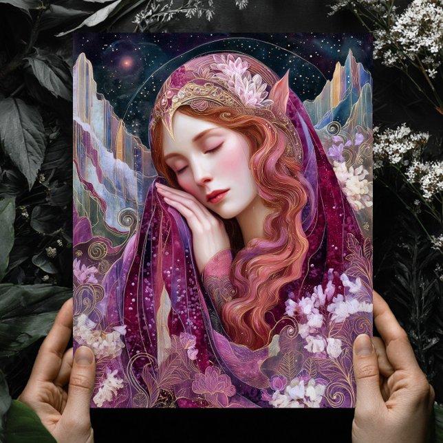 Reine elfe déesse céleste Fantasy impression d'art (Créateur téléchargé)