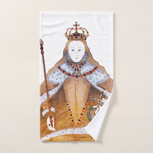 Reine Elizabeth I - illustration historique (Serviette à main)