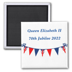 Reine Elizabeth II 70e Jubilé 2022 Magnet