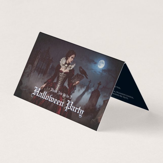 Reine gothique dans le cimetière Lune (Front)