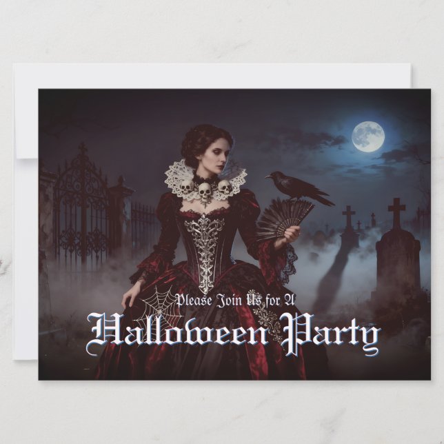 Reine gothique dans le cimetière Lune (Devant)