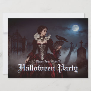 Reine gothique dans le cimetière Lune