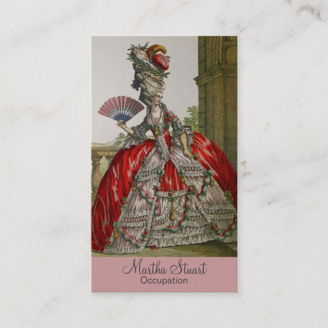 Reine Marie Antoinette ~ Carte de visite (Devant)