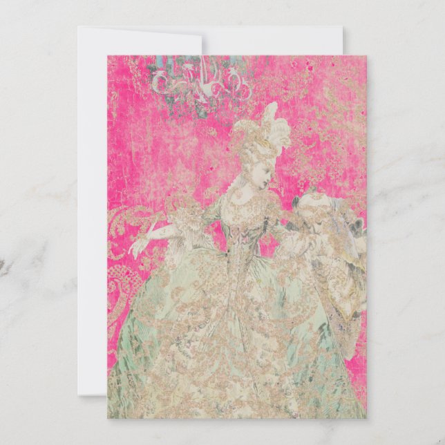Reine Marie Antoinette - Invitations / RSVP (Devant)