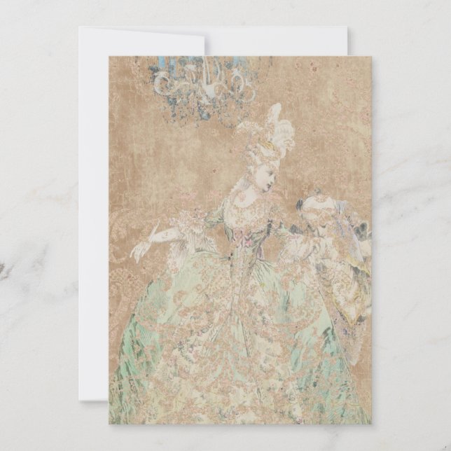 Reine Marie Antoinette - Invitations / RSVP (Devant)
