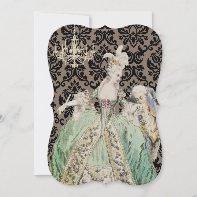 Reine Marie Antoinette - Invitations / RSVP  (Devant)
