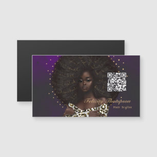 Reine noire beauté mode code QR