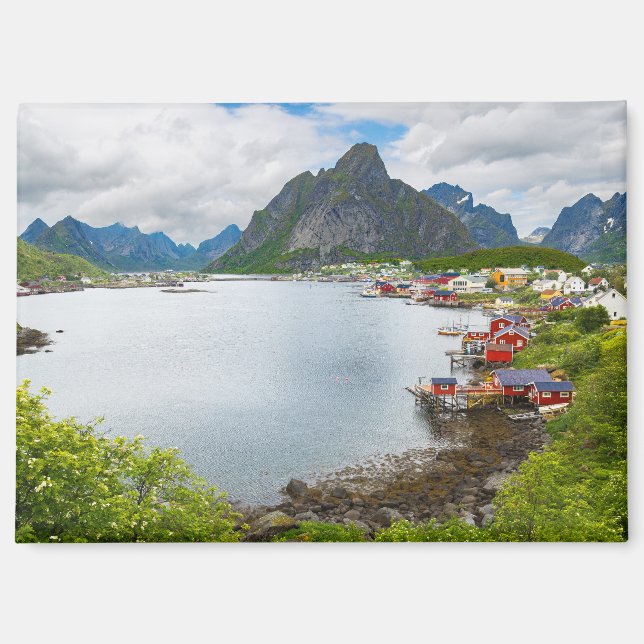 Reine sur les Lofoten Aimant  (Recto)