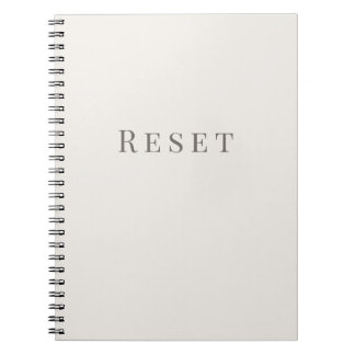 Réinitialiser – Cahier de typographie minimal