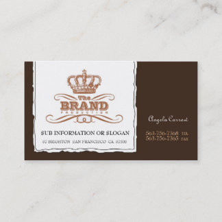 Réinventer les Cartes de visite Brown
