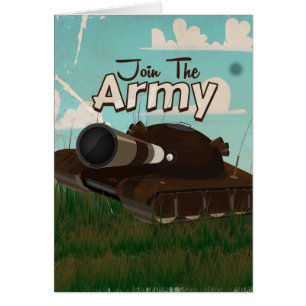 Rejoignez le Poster vintage de l'Armée de terre