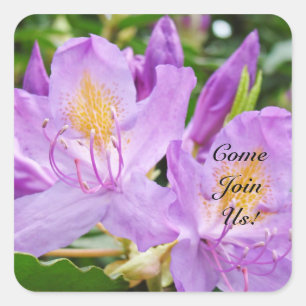 Rejoignez-nous ! autocollants Invitations Purple R