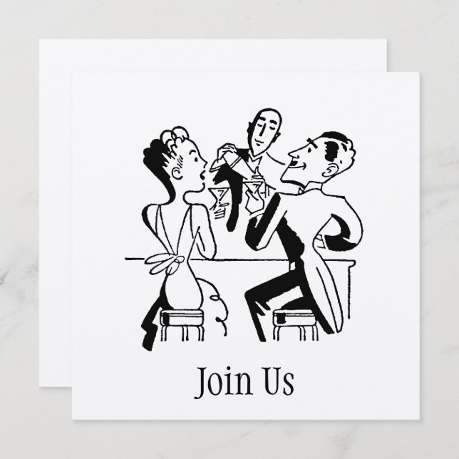 Rejoignez-nous Invitation (Devant / Derrière)