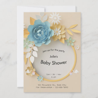 Rejoignez-nous pour une fête Baby shower - Carte d