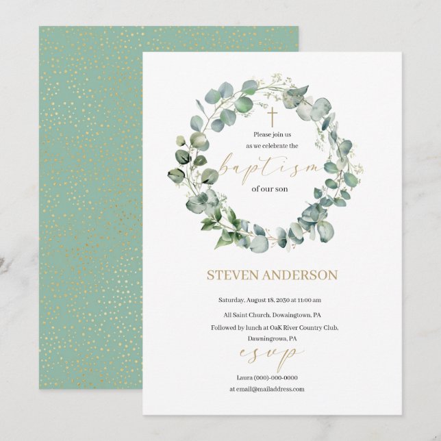 Rejoignez-nous pour une invitation au baptême (Devant / Derrière)
