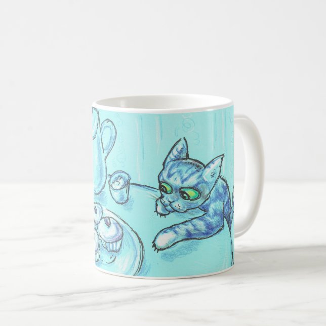 Rejoignez vos rêves, Mug de chat espiègle (Devant droit)